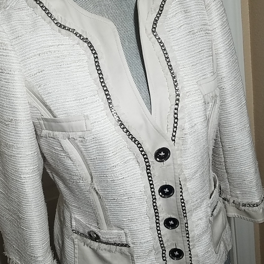 WHBM Blazer w/Chain Detail